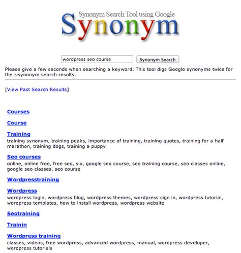 How to Find Google Synonyms