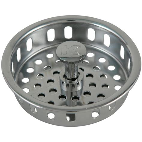 Keeney Mfg. Co. 3.5-in Chrome Stainless Steel Kitchen Sink Strainer ...