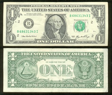 BUY RARE COINS: ONE US DOLLAR BILL, SOME INTERESTING FACTS