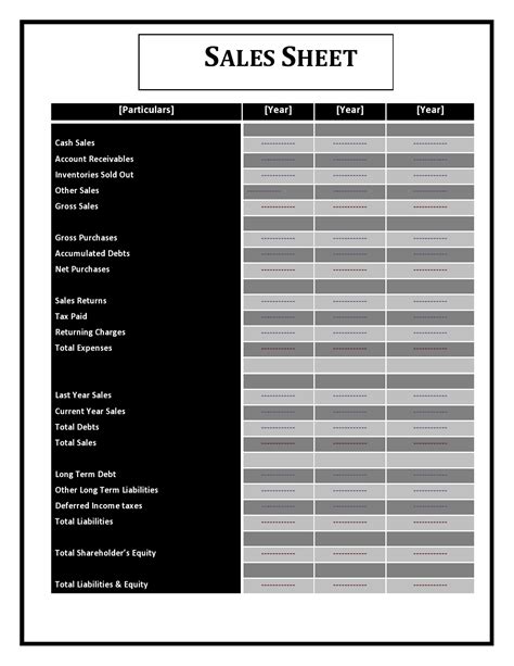 34 Product Sell Sheet Templates [Free] ᐅ TemplateLab