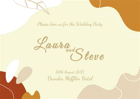 15 Customizable Wedding Invitation Cards (Landscape) | Mediamodifier ...