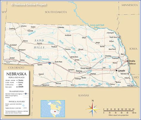 Printable Map Of Nebraska - Printable Word Searches