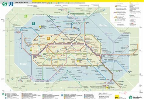 Berlin u bahn s bahn map - Berlin u und s bahn map (Germany)