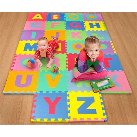 26-Piece Foam Floor Alphabet Puzzle Mat for Kids, Multi-color - Walmart.com