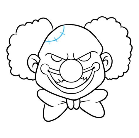 How to Draw a Scary Clown - Really Easy Drawing Tutorial | Scary clown ...