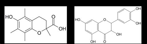 Formulas of trolox (A) and dihydroquercetin (B) | Download Scientific ...