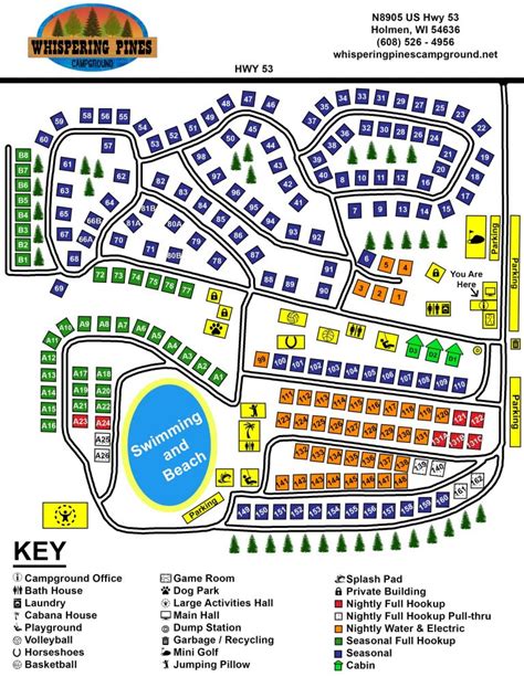 Map - Whispering Pines Campground