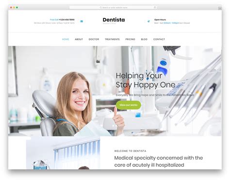 Dentista - Free Dental Care Website Template 2025 - Colorlib