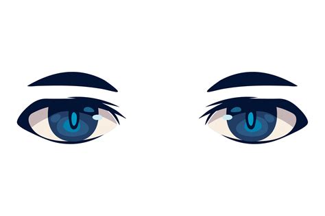 anime eyes close up 10807081 Vector Art at Vecteezy