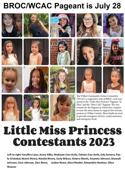 Little Miss Princess Contestants for 2023