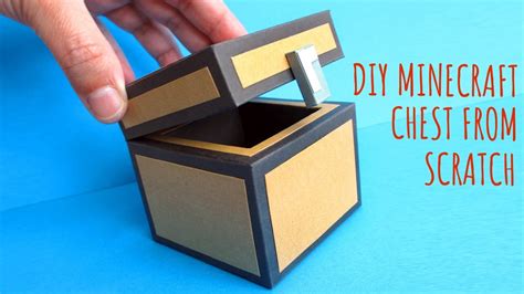 DIY Minecraft Chest From Scratch | Minecraft Papercraft Chest | Paper ...