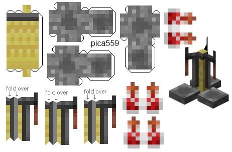 Papercraft Brewing Stand Minecraft Templates, Minecraft Crafts ...