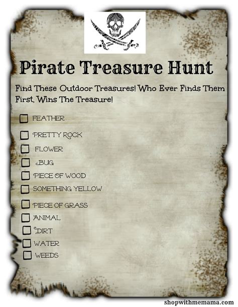 Pirate treasure hunt ideas – Artofit