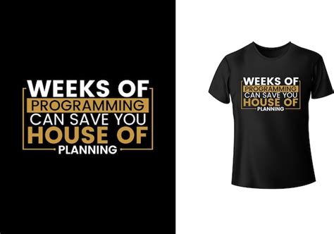 Premium Vector | Weeks of typography t-shirt design