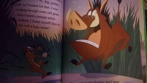 Timon and Pumbaa scream book - YouTube