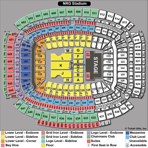 nrg stadium seating chart with rows and seat numbers Nrg stadium ...