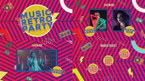 Music Retro Party, After Effects Project Files | VideoHive