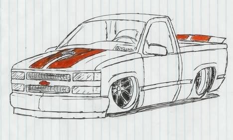 Car Drawing Pencil, Cartoon Car Drawing, Car Cartoon, Lowrider Drawings ...