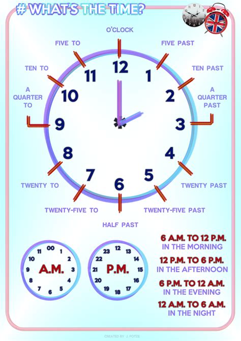 Clock Teaching Time Printable