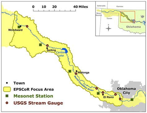 North Canadian River Watershed Study Area | OK EPSCoR