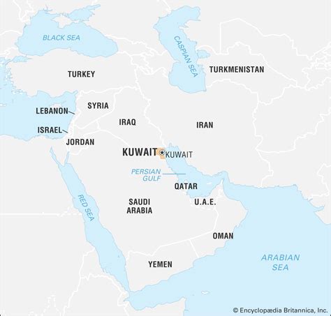 Location Of Kuwait On World Map – The World Map