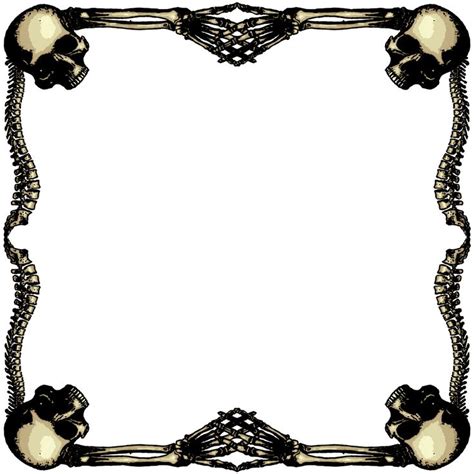 Skull border clip art - Clip Art Library