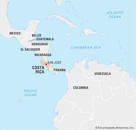 Where Is Costa Rica Located On The World Map – Map Vector