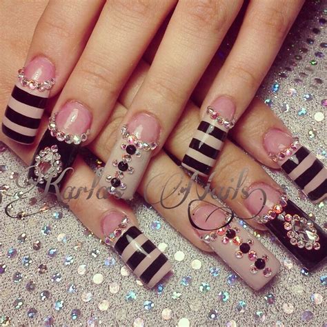 7 Sparkling Nail Designs For Long Nails - Makeup and Beauty Blog of ...