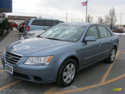 2010 Medium Silver Blue Hyundai Sonata GLS #45450736 | GTCarLot.com ...