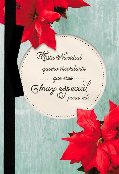 Poinsettias Spanish-Language Christmas Card | Spanish christmas cards ...