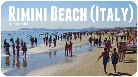 Rimini Beach (Italy) - YouTube