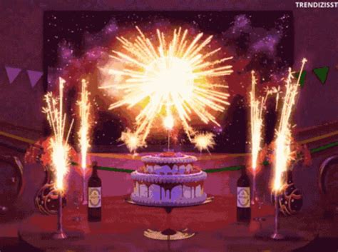 Happy Birthday Fireworks GIF - HappyBirthday Fireworks BirthdayCake ...