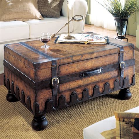 Wood Storage Trunk Coffee Table - Foter