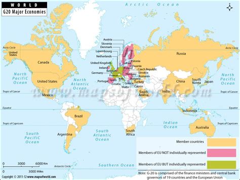 G20 Countries: List, Map, Facts, and Information | Maps of World