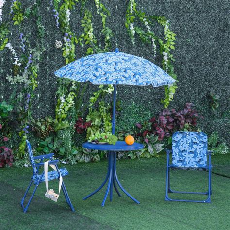 Kids Outdoor Picnic Bench Table Set With Umbrella — PRINTERS 3D