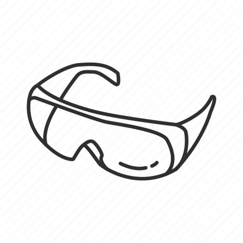 Safety Goggles Drawing - Safety Glasses Drawing | Free download on ...