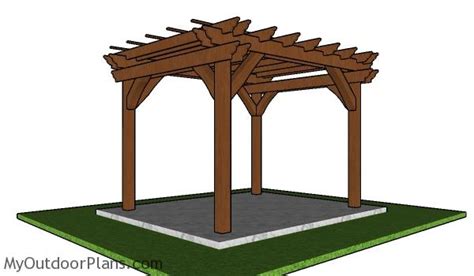 8x10 Pergola Plans - Free DIY Guide | MyOutdoorPlans | Free Woodworking ...