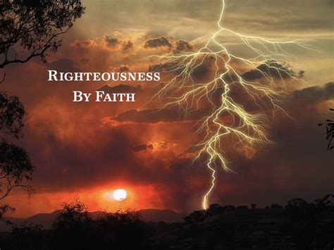 Righteousness Or Rightness? | Good News Unlimited