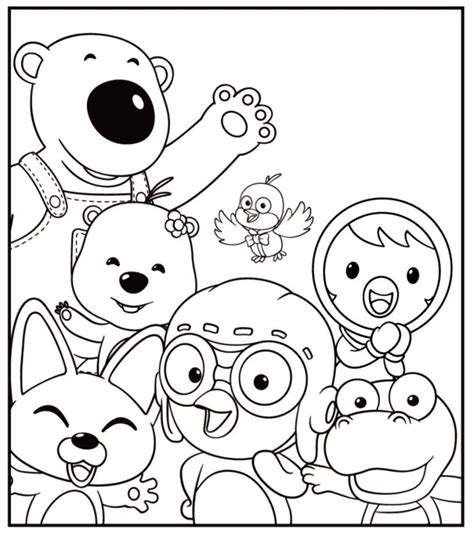 Pororo coloring sheets | Desenhos para colorir, Figuras para pintar ...