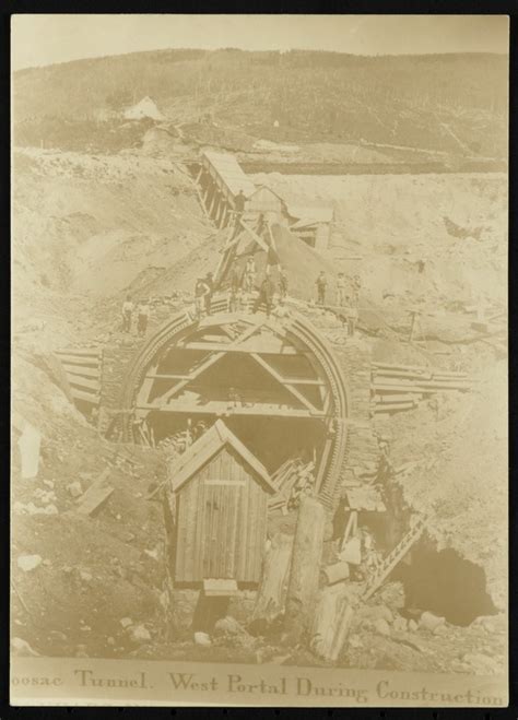 Hoosac Tunnel. West portal during construction - Digital Commonwealth