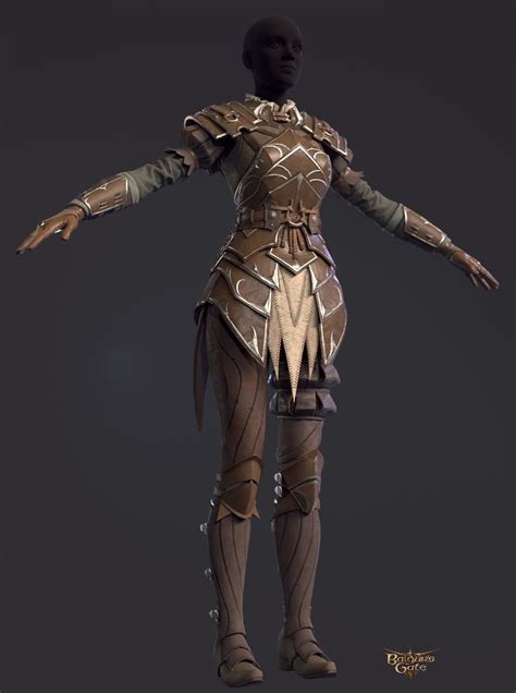 ArtStation - Fantasy Leather armor for BG3 , Alena Dubrovina | Leather ...