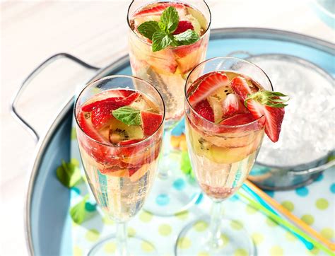 Summer Fruit Champagne Cocktail - Safeway | Recipe | Fruit champagne ...