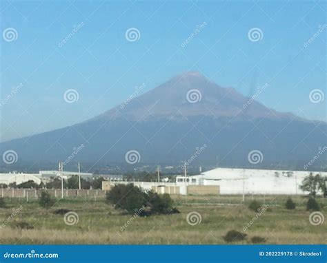 Highest Volcano in Puebla Mexico Stock Photo - Image of high ...