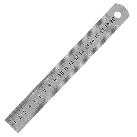 Unique Bargains 0.05mm Resolution Straight Ruler 20cm 8 Inches Tool ...