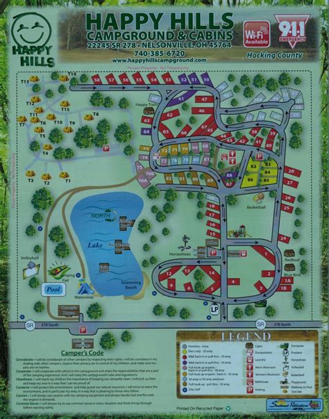 Recreation Event Calendar at Happy Hills Campghround - Nelsonville Ohio