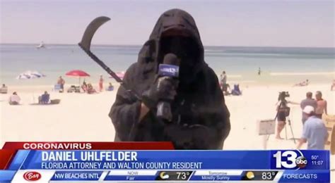 'Grim Reaper' visits Florida beaches to protest reopening - Yahoo Sports