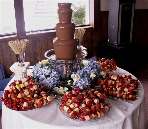 Chocolate Fountain Display Ideas | Chocolate fountain wedding ...