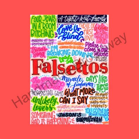 Falsettos Musical Theatre Poster Gift | Etsy