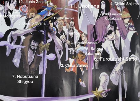 Bleach Captains Names In English