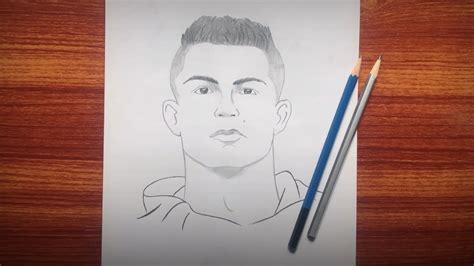 Cristiano Ronaldo drawing || Ronaldo face drawing || pencil sketch ...